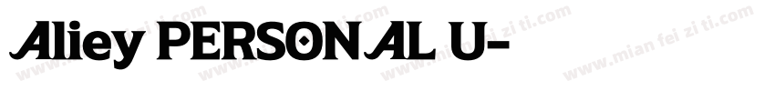 Aliey PERSONAL U字体转换